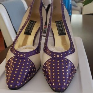 Purple Studded Heel